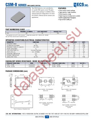 ECS-110.5-20-20A-TR datasheet  